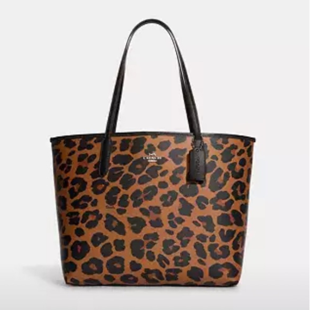 Coach Leopard Tote Bag RARE